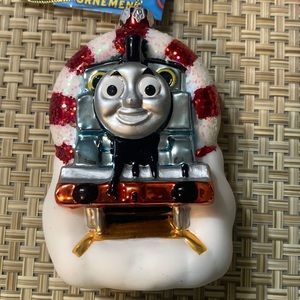 BLOWN GLASS THOMAS THE TRAIN~ORNAMENT~& FRIENDS~NWT